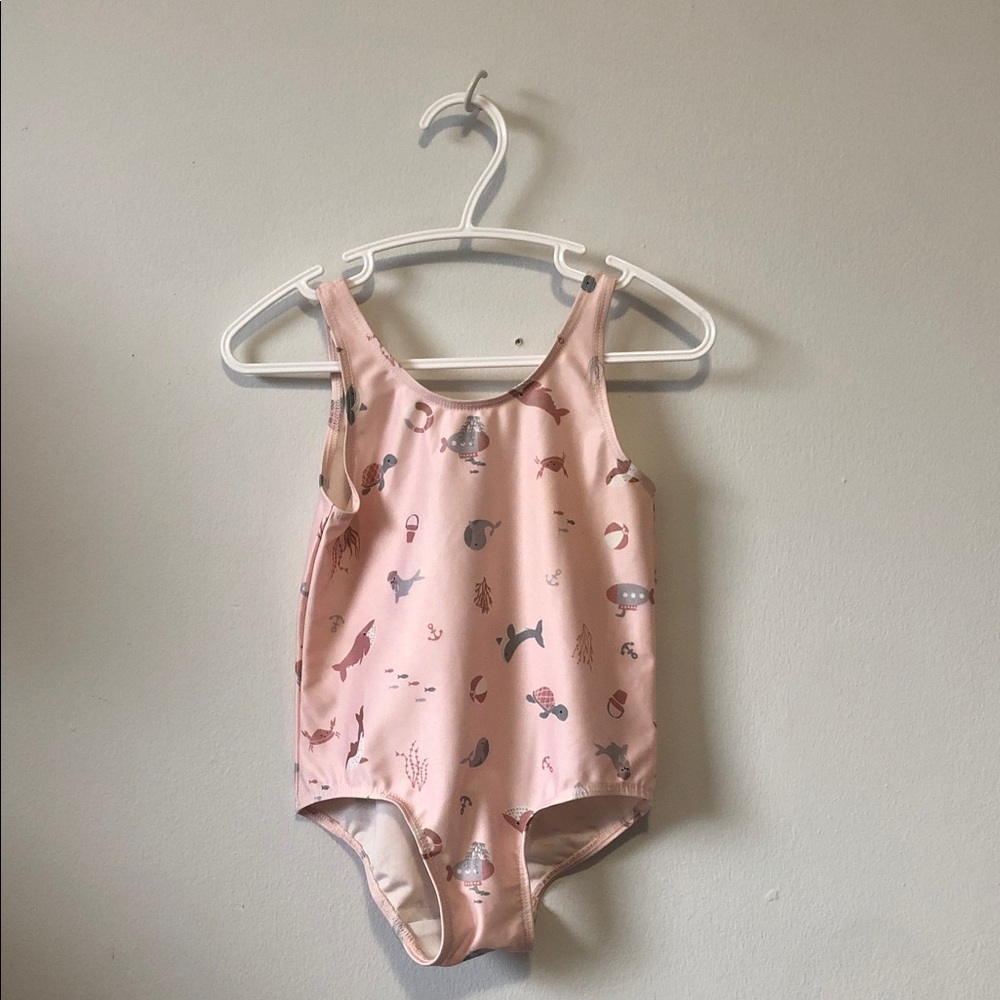 H&M Pink Sea Life One-Piece Swimsuit for Kids